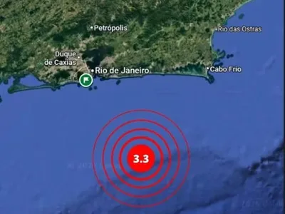 Novo tremor de terra é registrado na costa do Rio