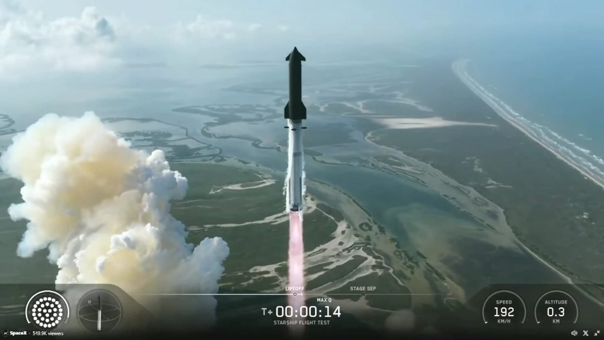 SpaceX lança a 12ª missão de testes da Starship, a maior nave do mundo