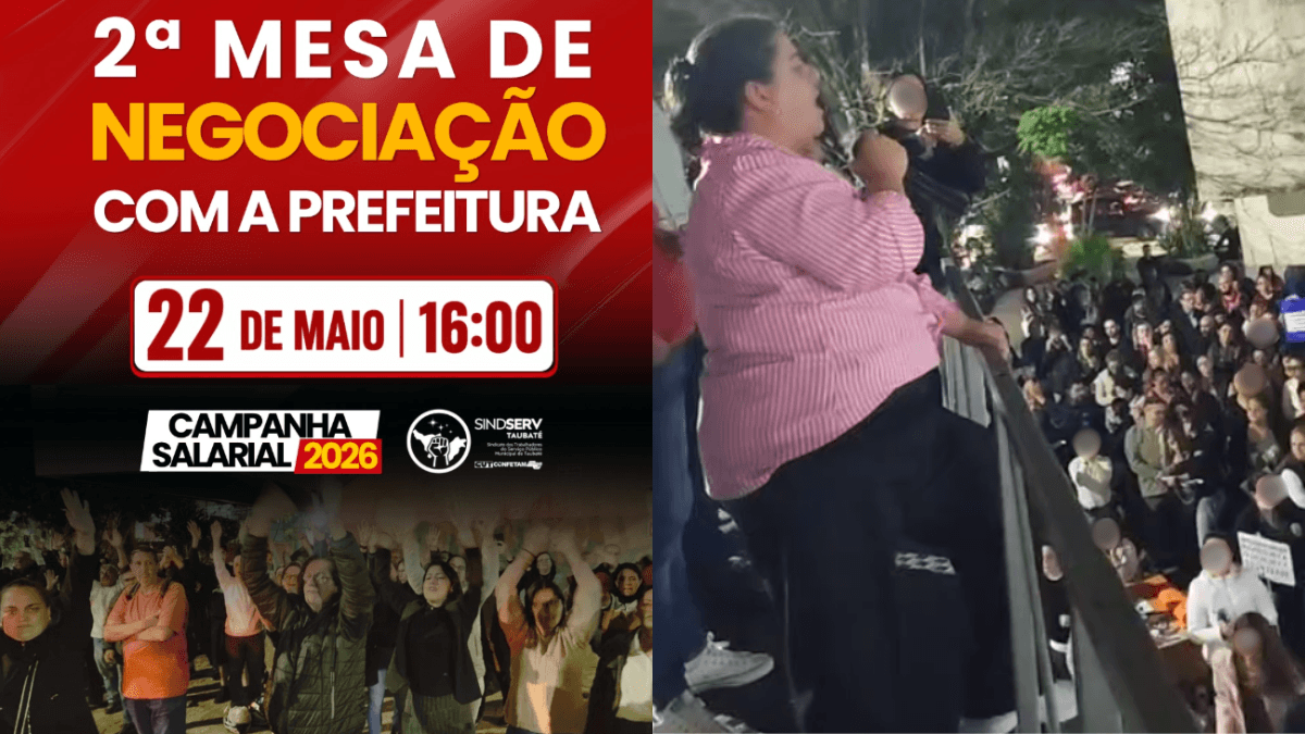 Taubaté e SINDSERV não têm acordo e servidores mantêm estado de greve
