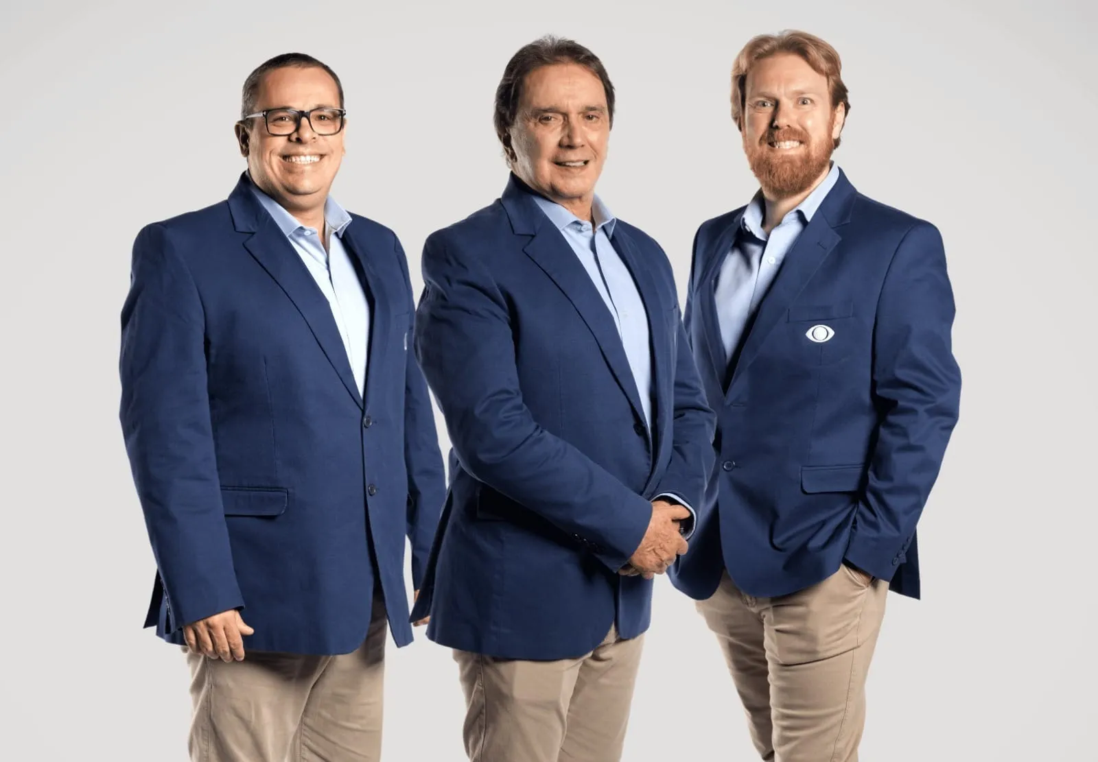 Tiago Mendonça, Reginaldo Leme e Geferson Kern conduzem a exibição na tela da Band