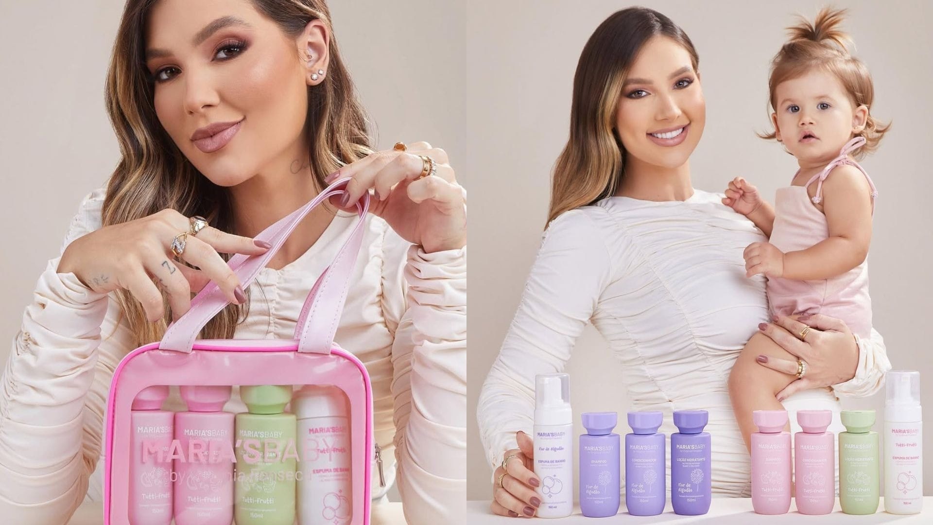 Virginia com produtos da 'Maria's Baby' | Reprodu&ccedil;&atilde;o/Instagram/@virginia