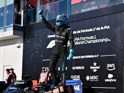 George Russell comemora pole position que 'veio do nada' no GP do Canadá