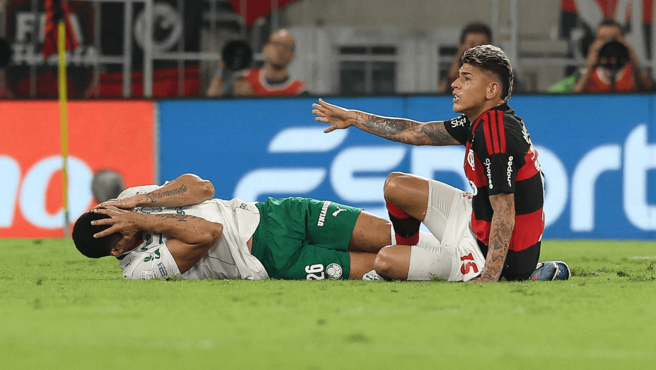 Palmeiras divulga imagens de Murilo após ser atingido por Carrascal; veja