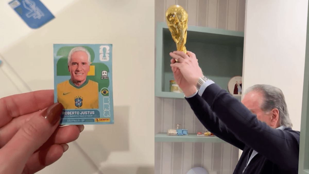 Roberto Justus ganha festa surpresa com tema da Copa: "Melhor pai do mundo"