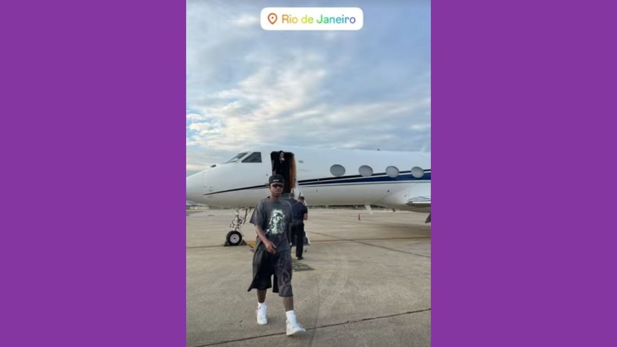 Vini Jr. vai ao RJ após término com Virginia e fim de temporada na Europa