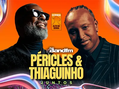 Band FM promove show histórico de pagode com Péricles e Thiaguinho