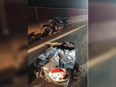 Acidente com moto termina em morte na Dutra em Guaratinguetá