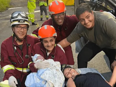 Bebê nasce em parto de emergência feito pela equipe da RioSP em Ubatuba