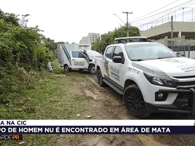 Corpo de homem é encontrado nu em área de mata em Curitiba