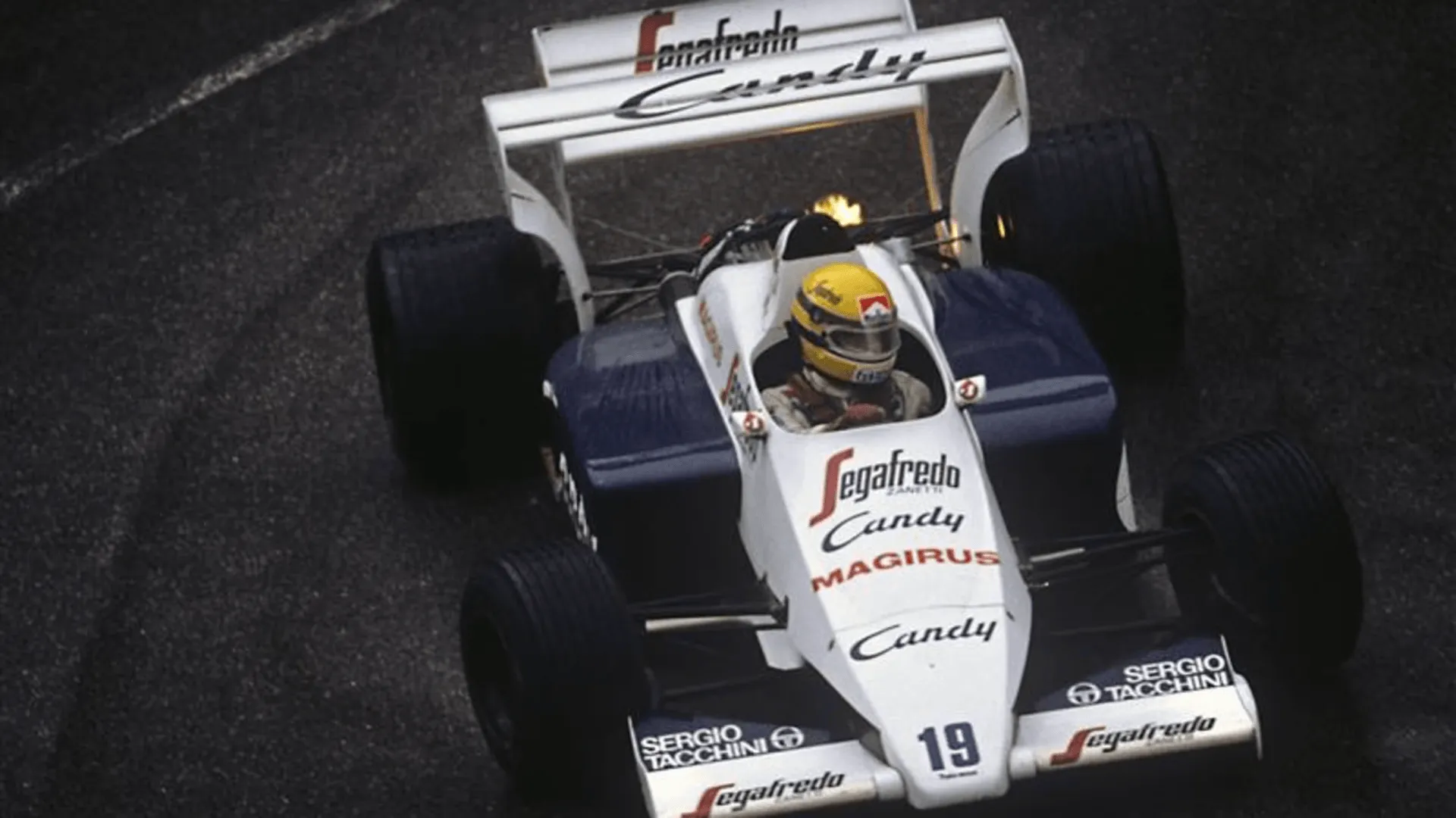 Ayrton Senna durante o GP de Mônaco de 1984