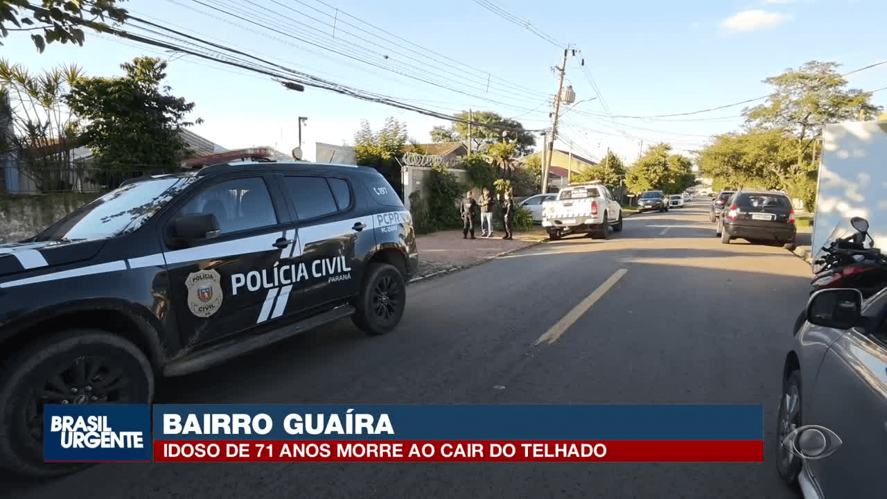 Idoso morre ao cair de telhado durante manutenção em Curitiba