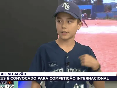 Atleta do Paraná pede ajuda para Mundial Sub-12 de beisebol no Japão