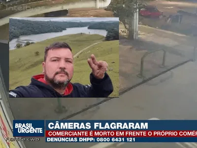 Câmera mostra comerciante antes de ser morto em borracharia em Curitiba