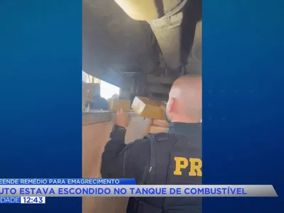 PRF acha mais de 300 doses de remédio para emagrecer em tanque