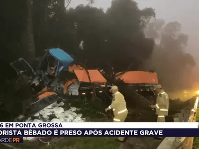 Acidente na BR-376 deixa dois feridos em Ponta Grossa