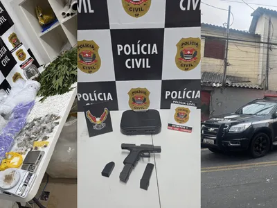 Operação Tríade em SJCampos apreende armas e mais de 2,5 kg de drogas