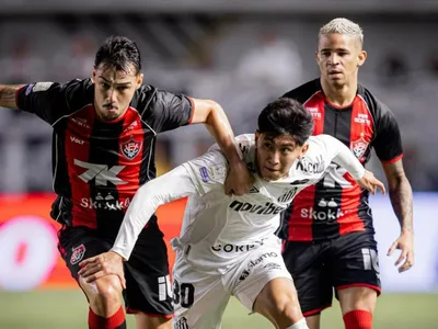 Santos vence Vitória e deixa o Z-4; Gabigol é expulso por gesto obsceno