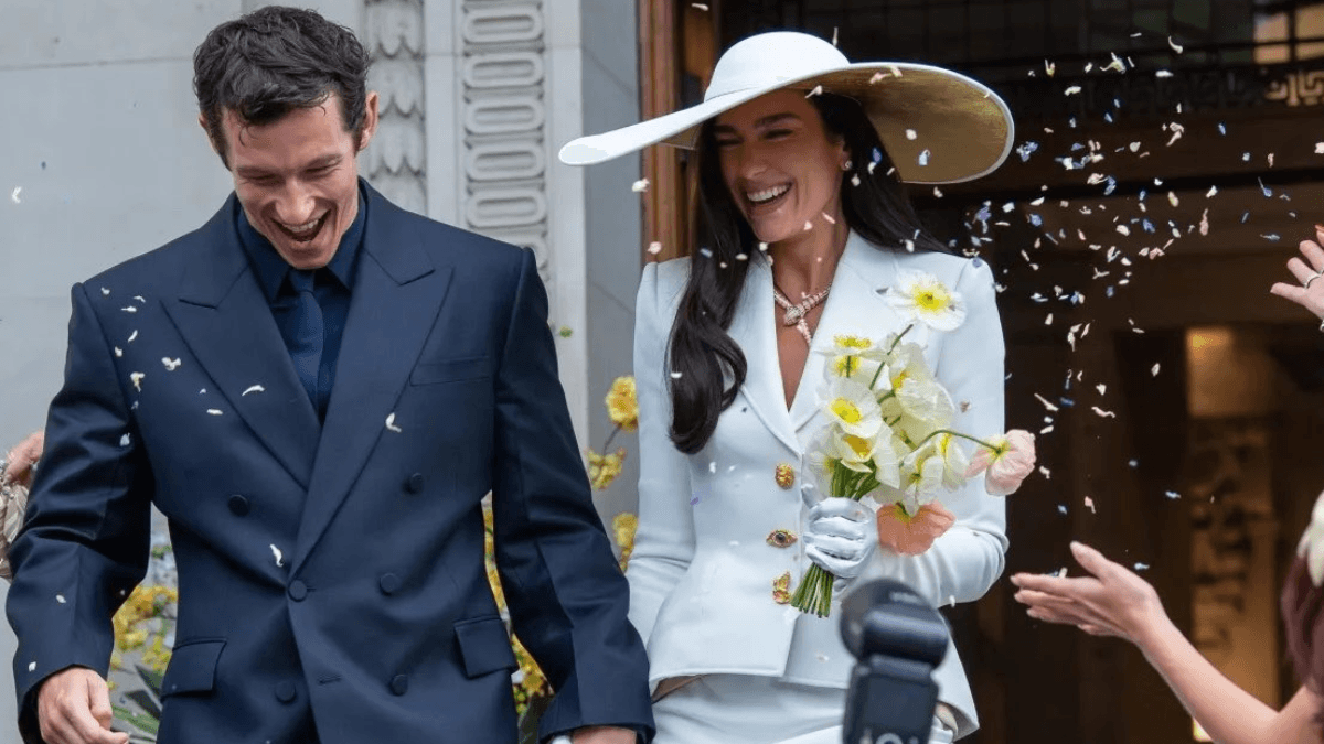FOTOS: Dua Lipa e Callum Turner se casam em cerimônia secreta em Londres