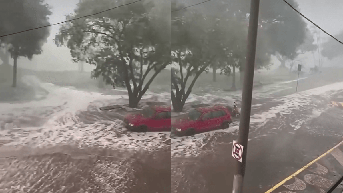 Temporal com granizo atinge MG e deixa 7 mil moradores sem energia