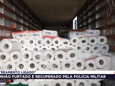PM recupera caminhão furtado no Capão Raso, em Curitiba