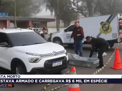 Ciclista morto em Ponta Grossa estava armado e com R$ 6 mil