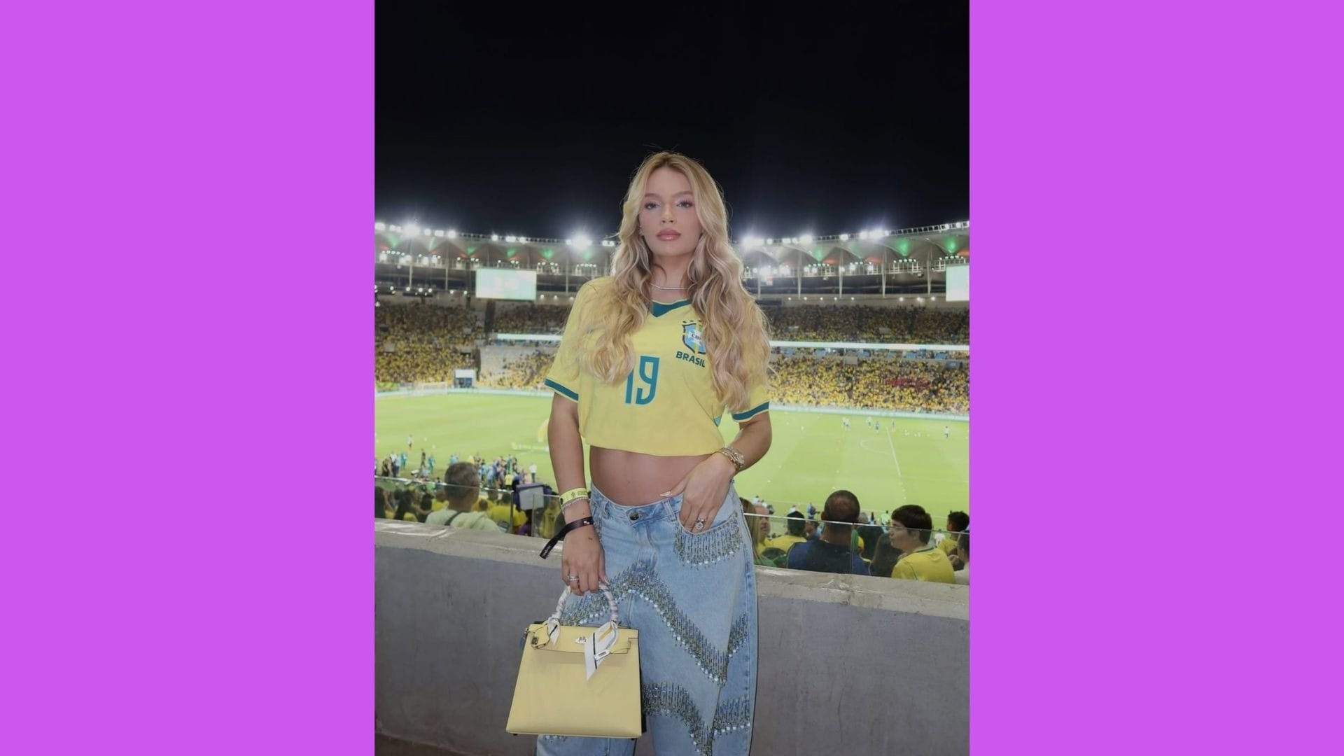 Gabriely Miranda com uma Herm&egrave;s Kelly