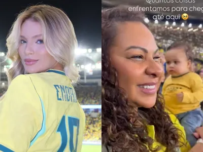 Climão? Mãe de Endrick fica 'no povo' e nora assiste a amistoso de camarote
