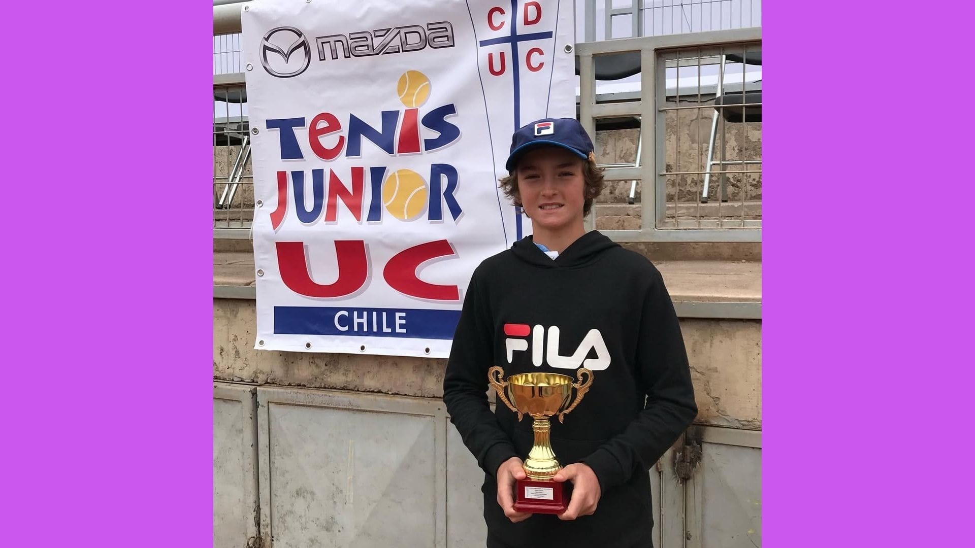 Jo&atilde;o Fonseca em competi&ccedil;&atilde;o j&uacute;nior no Chile