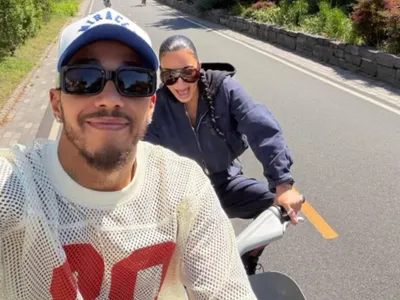 Kim Kardashian publica registro com Lewis Hamilton pela 1ª vez no Instagram