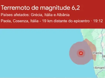 Terremoto de 6,2 graus de magnitude atinge sul da Itália; não há feridos