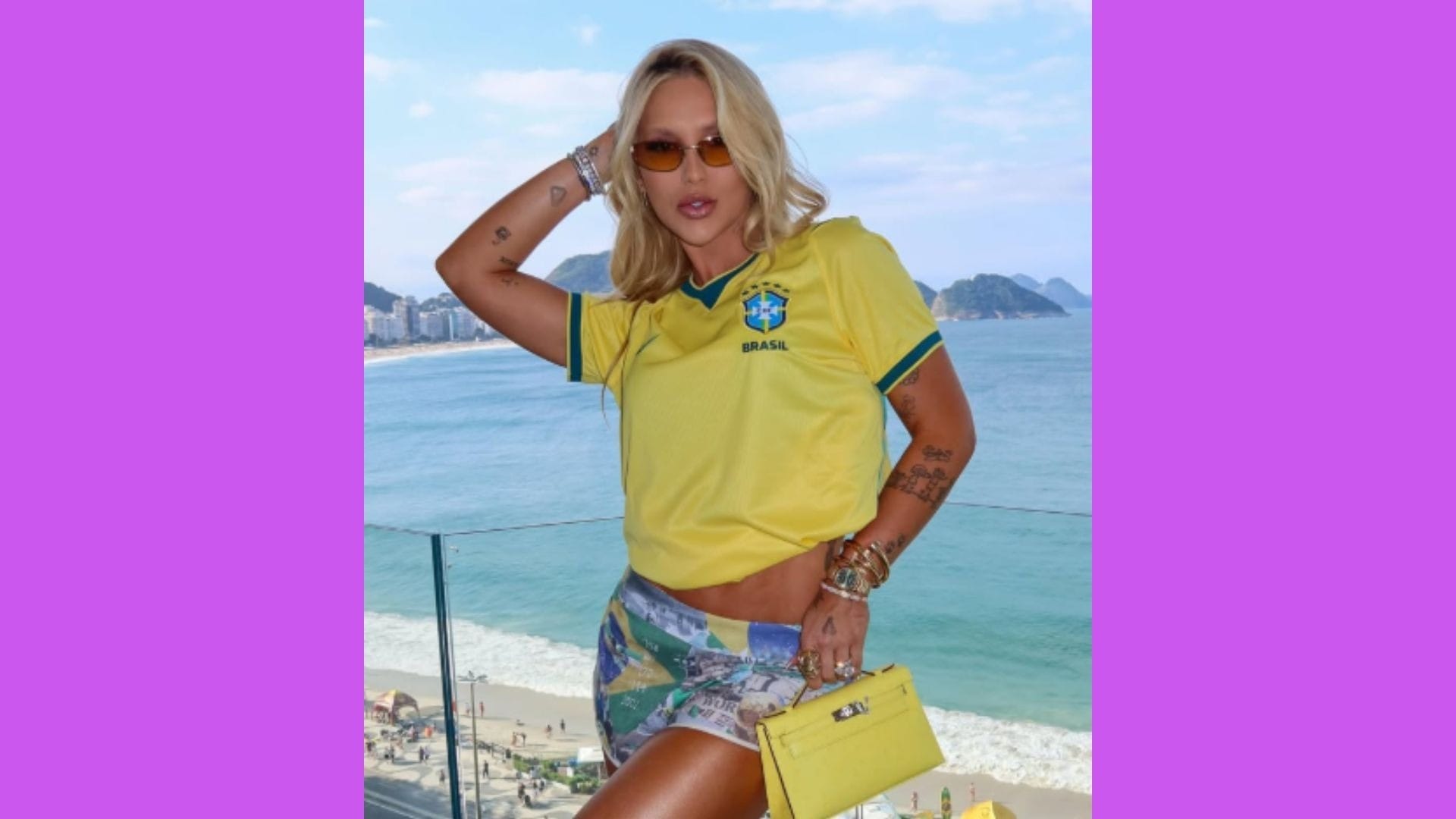 Virginia com uma Herm&egrave;s Paris Kelly 20