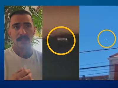 'Luzes que vibravam', diz influenciador que gravou suposto disco voador