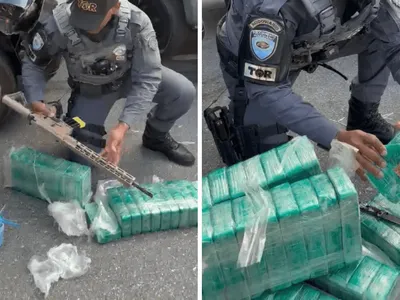Homem é preso com fuzil e 246 tijolos de pasta base de cocaína em São Roque