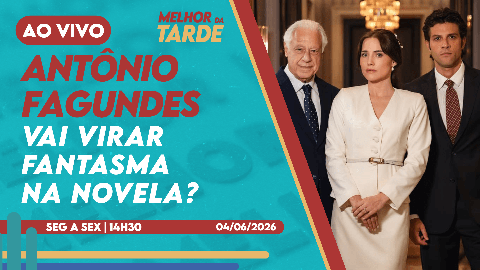 Melhor da Tarde: Antônio Fagundes vai virar fantasma em 'Quem Ama Cuida'?