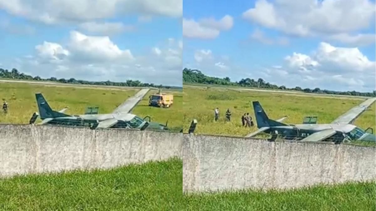 Avião da FAB sai da pista durante pouso em Porto Seguro (BA)
