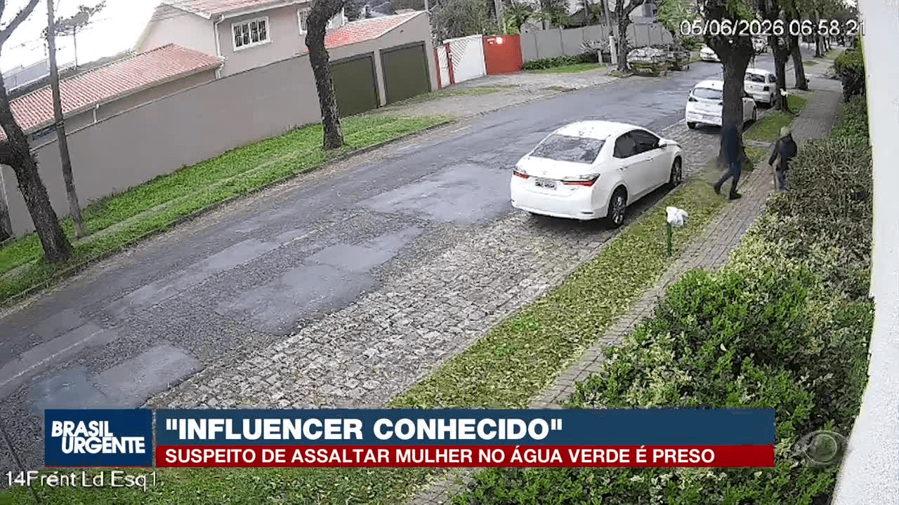 Influenciador é preso após roubo contra mulher em Curitiba