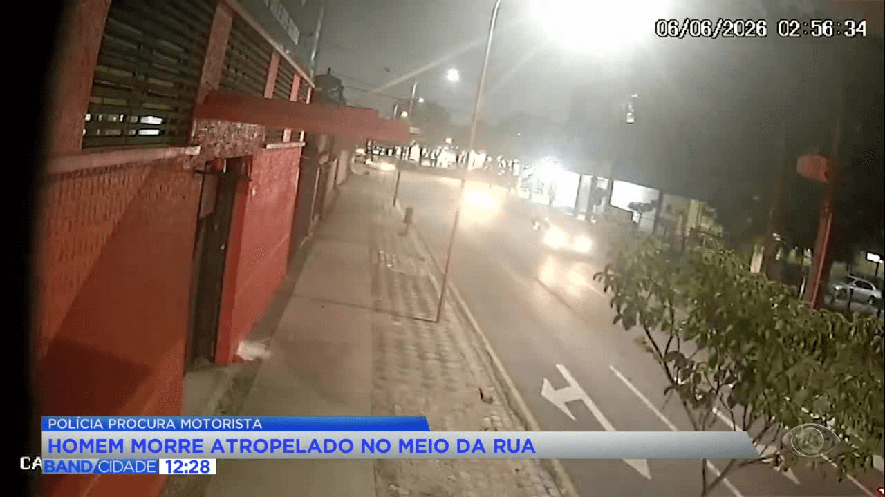 Polícia tenta identificar motorista que atropelou homem em Curitiba