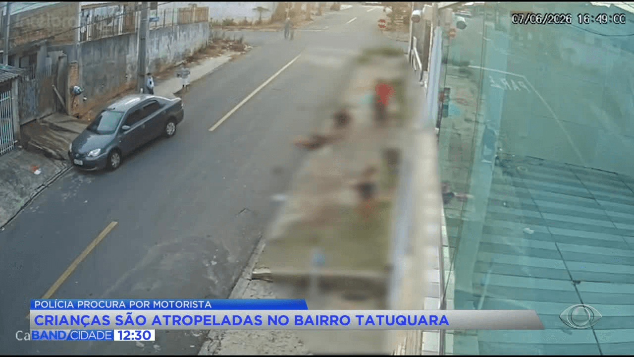 Polícia busca motorista que atropelou crianças no Tatuquara