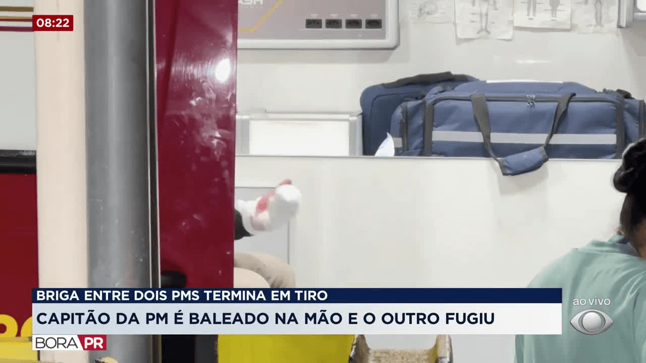 Capitão da PM é baleado por colega de farda em bar de Curitiba