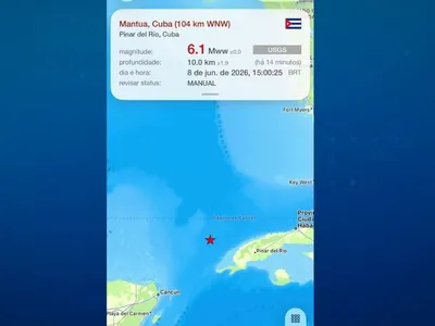 Terremoto de magnitude 6.1 atinge região próxima a Cuba