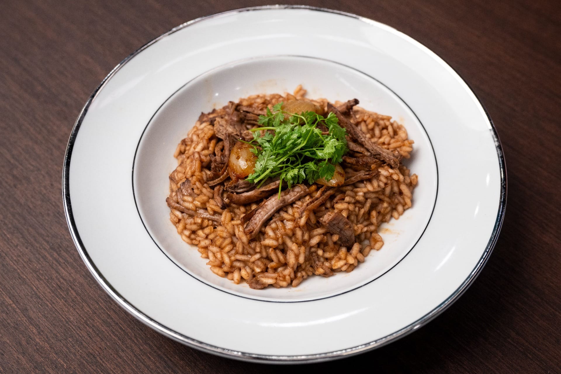 Arroz caldoso de mignon e cabernet | Band Receitas
