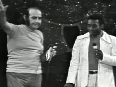 Antes de se aposentar, Pelé esteve no Clube do Bolinha em 1974, na Band