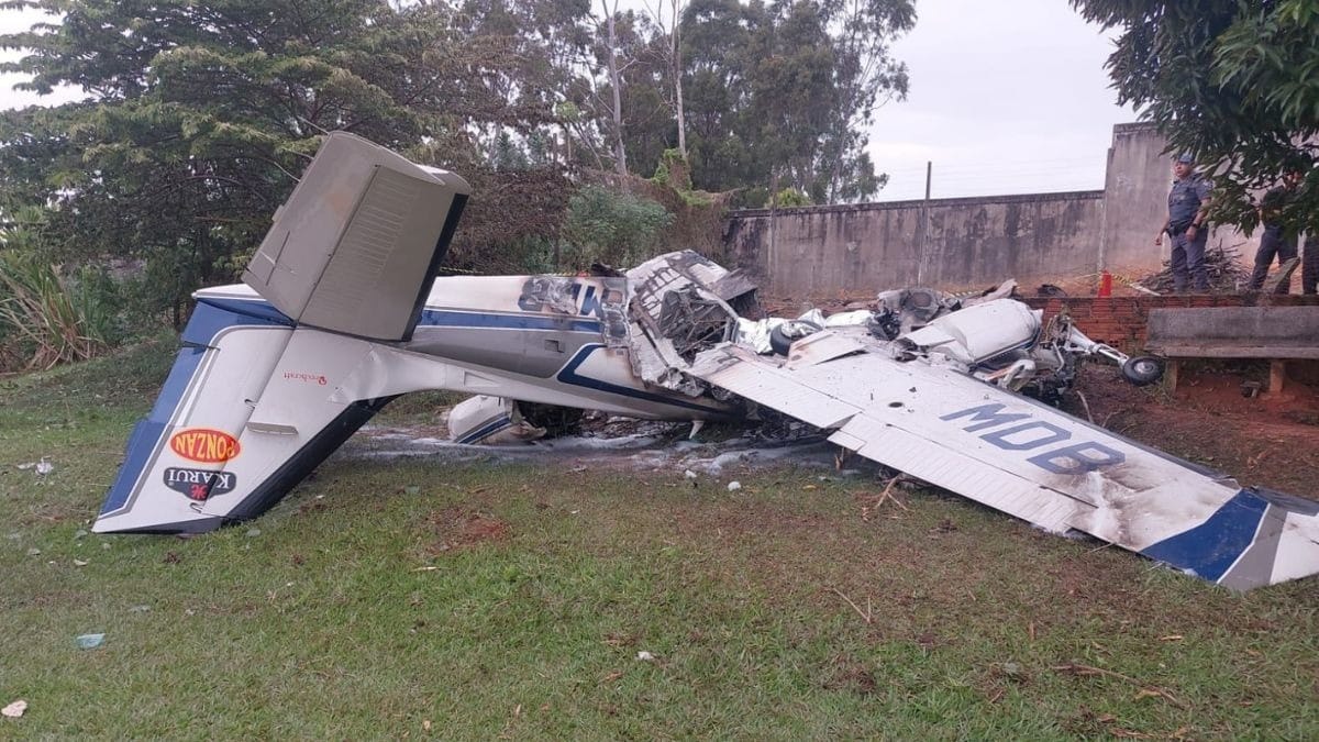 Avião que caiu no interior de SP é de empresário do ramo alimentício