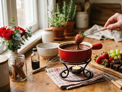 Fondue de chocolate perfeito para o Dia dos Namorados