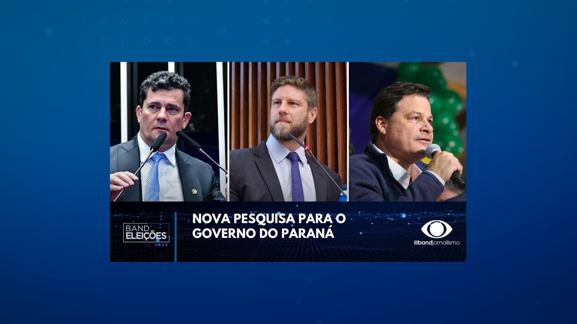 Sergio Moro mantém liderança na disputa pelo Governo do Paraná