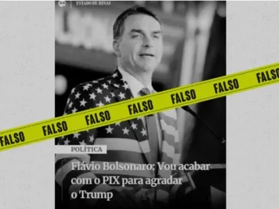 Flávio Bolsonaro não prometeu acabar com o Pix para agradar Trump