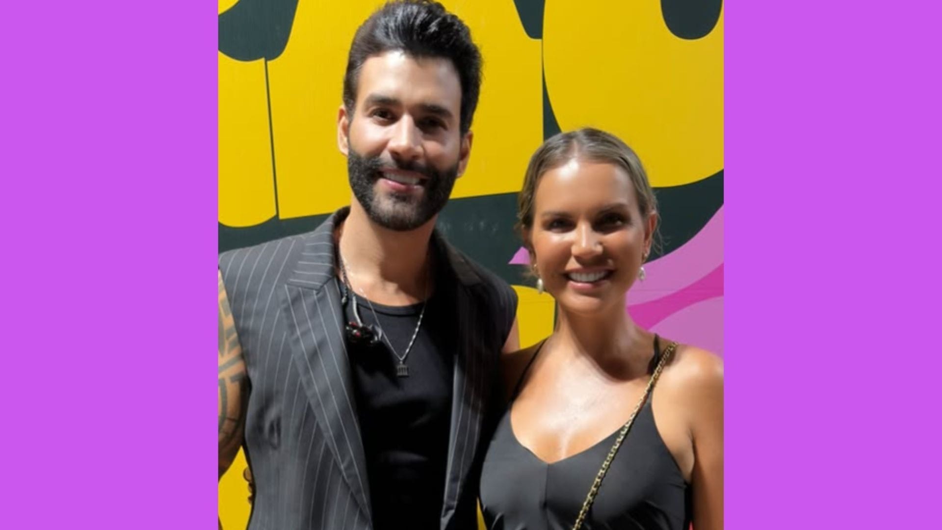 Gusttavo Lima com irmã de Cristiano Ronado