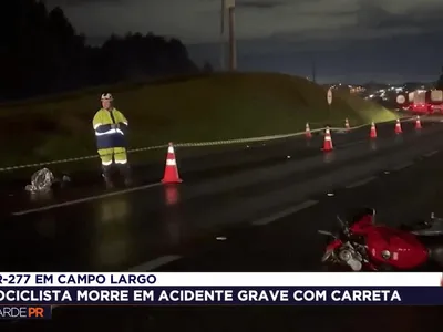 Quem é o motociclista que morreu em acidente com carreta na BR-277