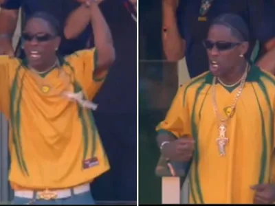 Travis Scott viraliza ao comemorar gol de Vini Jr. na Copa do Mundo