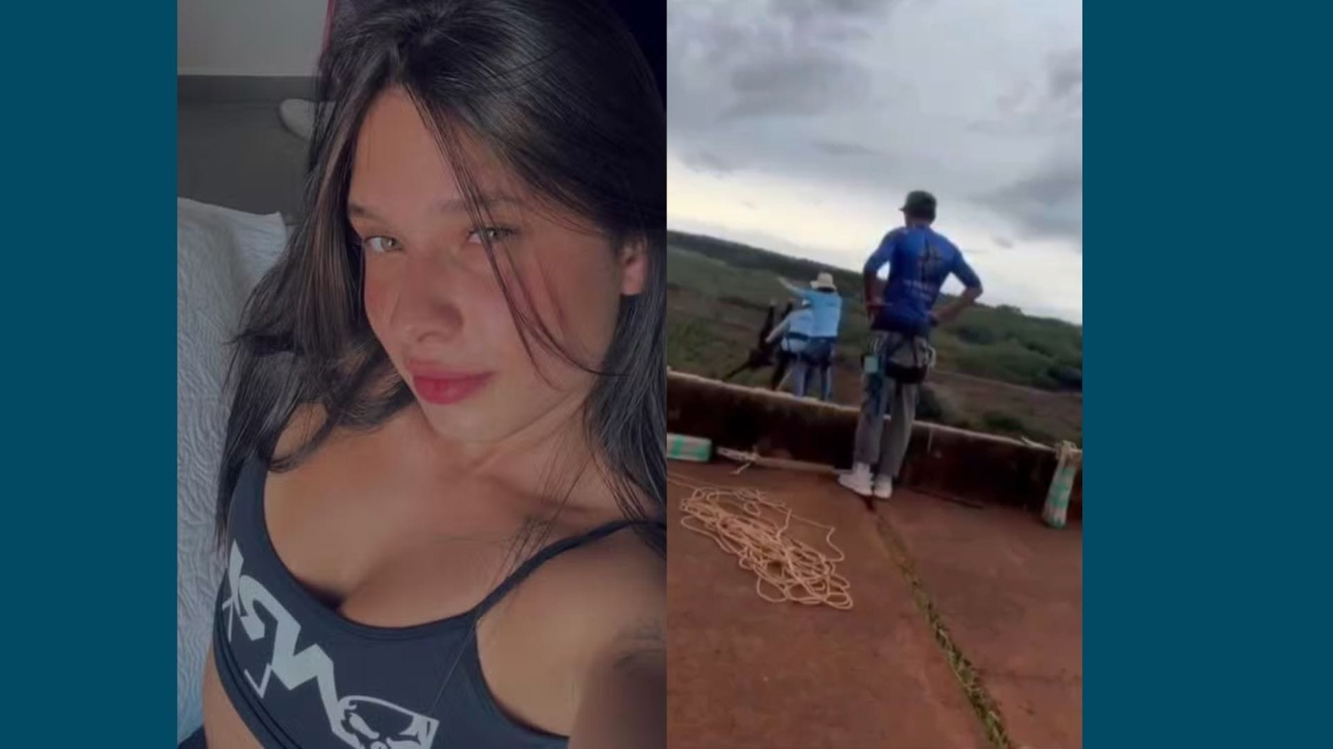 Maria Eduarda Rodrigues de Freitas morreu após ser lançada em rope jump sem corda